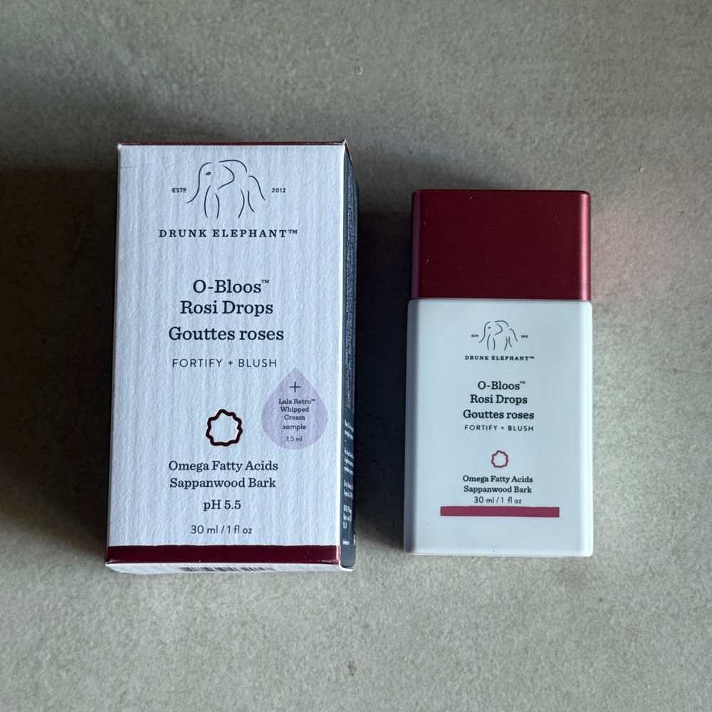 Drunk Elephant O-Bloos Rosi Drops Blush Serum 30ml Full Size